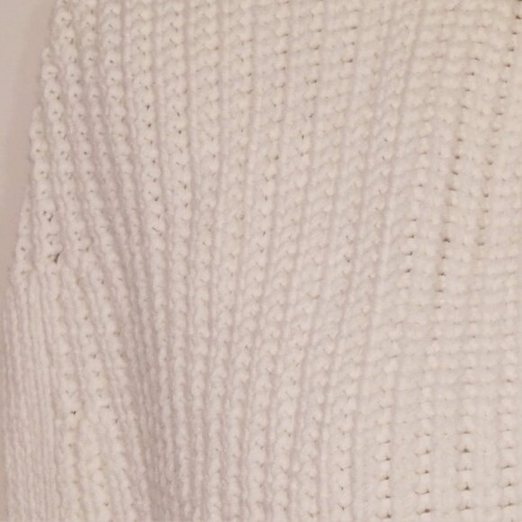 Tommy Hilfiger White Cotton Blend Sweater Cape Size XS / S - Picture 7 of 10